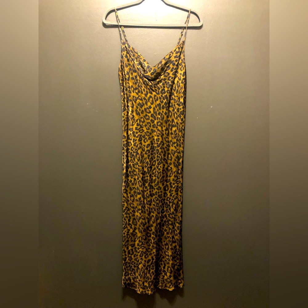 Zara Leopard Print Full Length Dress
